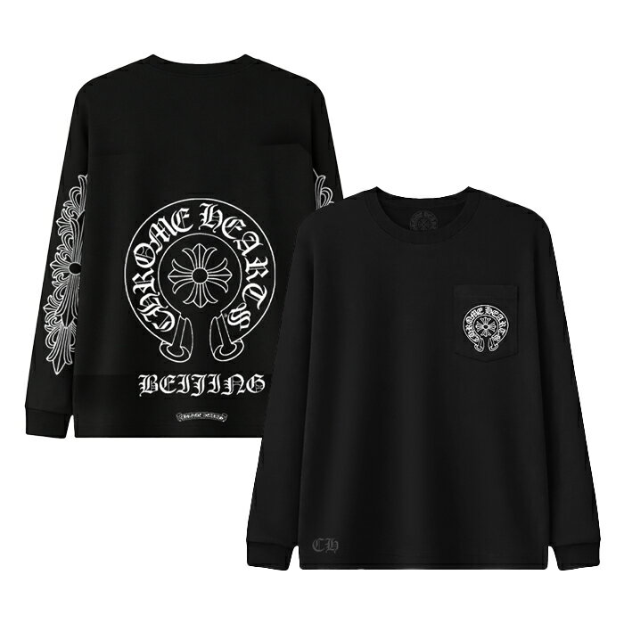 【新品】 【北京限定】 【最短即日発送】 CHROME HEARTS BEIJING HORSESHOE LONG SLEEVE TEE クロムハーツ ベイジン シューホース ロング スリーブ Tシャツ 長袖 Central Cee ストリート メンズ S M L サイズ オンライン