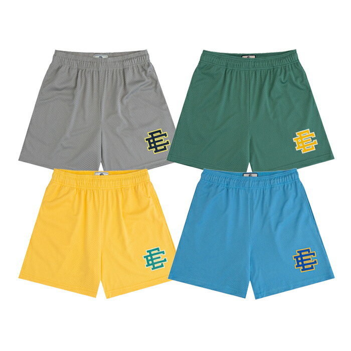 Rakuten - 【最短即日発送】 ERIC EMANUEL EE BASIC SHORT エリックエマニュエル EE ベーシック ショーツ 半ズボン 半パン ハーフパンツ ロゴ ストリート メンズ ブルー イエロー グリーン グレー S M L XL XXL ラージ サイズ オンライン