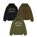 【サマーセール対象商品】ESSENTIALS FLEECE HOODIE エッセンシャルズ フリース フーディ メンズ 長袖 24fwarchlogohoo