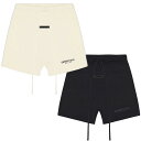 【サマーセール対象商品】ESSENTIALS エッセンシャルズ RUBBER TAG PRINT SWEAT SHORTPANTS ラバータグ プリント ショートパンツ ショーツ メンズ ブラック クリーム fogrubbertagny