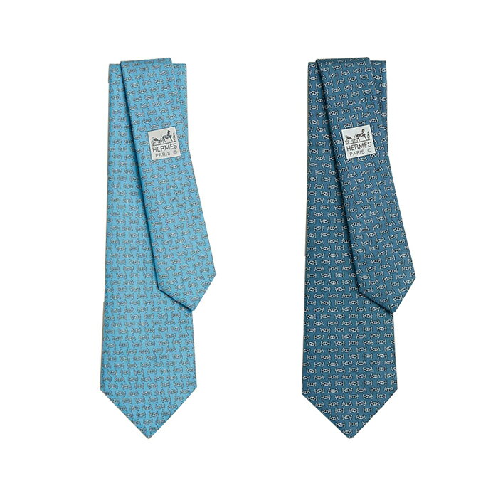 【クリスマス】 【最短即日発送】 HERMES MAILLONS RYTHMES TIE エルメス シルクツイルタイ マイヨン リズム ネクタイ 贈り物 ギフト プレゼント メンズ シエル×グレー ブルー×シエル F サイズ オンライン