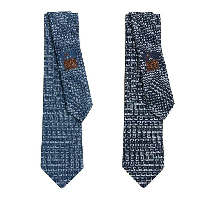 【クリスマス】 【最短即日発送】 HERMES SILK TIE KANTE エルメス シルクタイ カンテ ネクタイ ビジネス フォーマル 贈り物 ギフト プレゼント マリン ブルー マリンシエル F サイズ オンライン