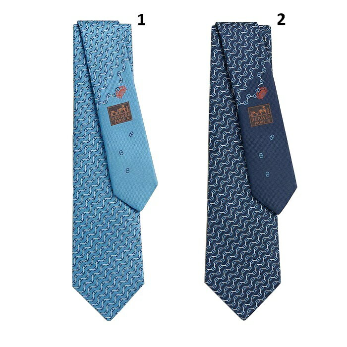 Rakuten - 【最短即日発送】 HERMES CRABE DECHAINE TIE エルメス シルクタイ クラブ デシェネ フォーマル ビジネス 贈り物 ギフト プレゼント メンズ シエルマリン ブルー F サイズ オンライン