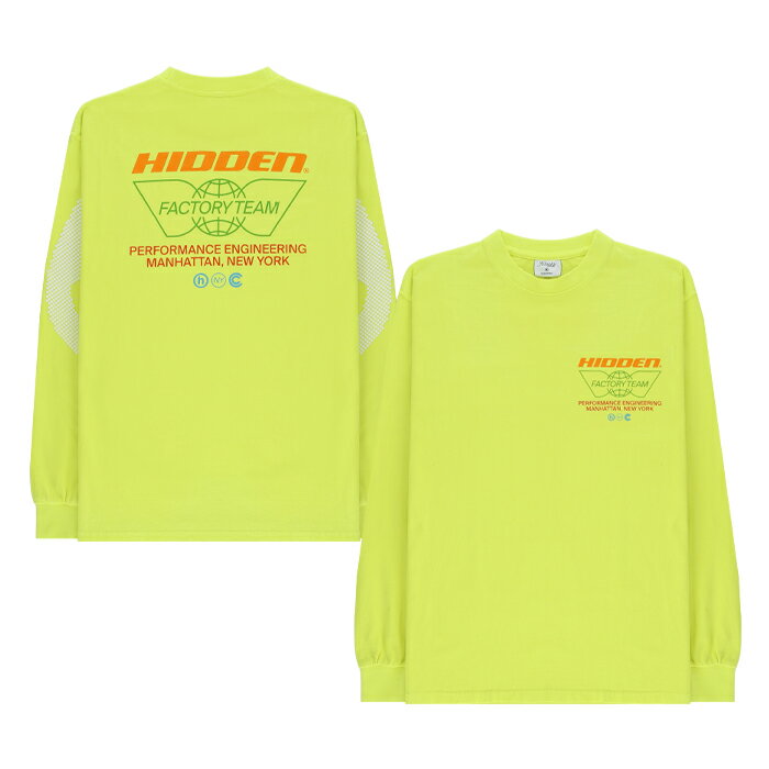 Hidden NY 23FW Factory Team Longsleeve ヒドゥン ファクトリーチームロングスリーブTシャツ メンズ トップス ロンT 長袖 ストリート ファッション 通販 オンライン 302factoryteam