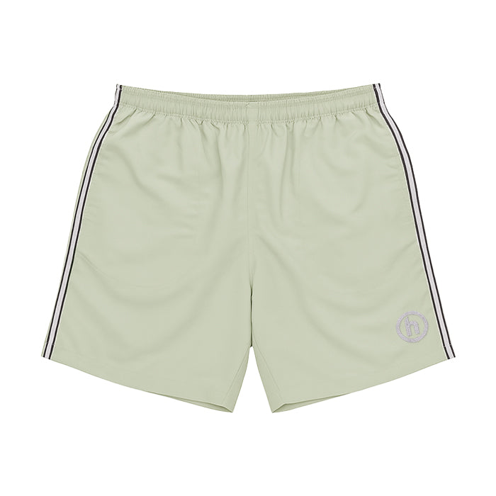Short, Half Pants - 【最短即日発送】 HIDDEN NY NYLON SHORTS ヒドゥンニューヨーク ナイロン ショーツ 半ズボン 半パン ロゴ ライン ストリート メンズ シルバー S M L XL ラージ サイズ オンライン