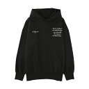 【サマーセール対象商品】INDEPICT 22AW Embroidery Hoodie インディピクト プルオーバーパーカー ブラック ストリート ブラック 202in22aw09a