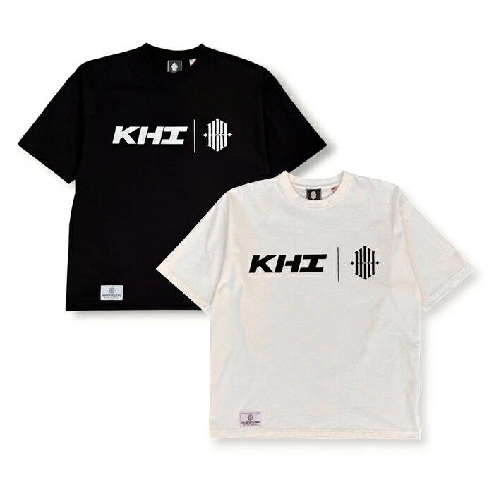 Rakuten - 【最短即日発送】 KHI LOGO T-SHITRS ケーエイチアイ ロゴ Tシャツ 半袖 カットソー ロゴ 萩原 京平 ストリート メンズ ブラック ホワイト M L XL ラージ サイズ オンライン