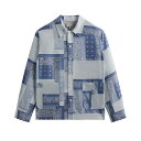 KITH NYC 24SS Washed Paisley Long Sleeve Boxy Collared Overshirt yCY[ EHbVhH I[o[V??c Y gbvX {NV[J[ VNn Xg[g t@bV ʔ IC 401khm031840