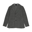 【サマーセール対象商品】Lardini ラルディーニ ジオメトリック柄ノッチドラペル ジャケット メンズ 301600891one