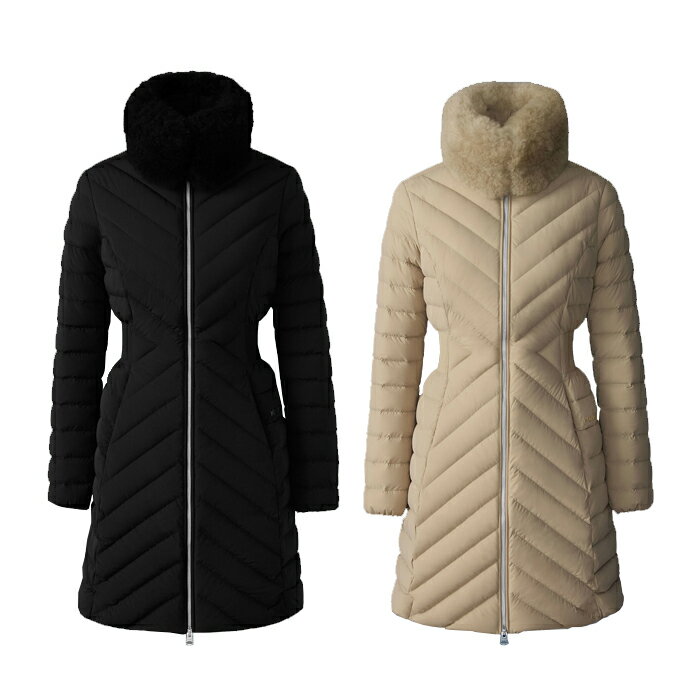 Rakuten - 【最短即日発送】 MACKAGE LYRIS QUILTED DOWN COAT マッカージュ ライリス キルテッド コート 長袖 秋冬 贈り物 ギフト プレゼント ユニセックス ブラック キャメル XS S M L サイズ オンライン