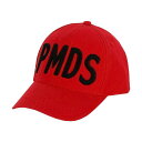 【サマーセール対象商品】P.M.D.S. CAP ピーエムディーエス キャップ メンズ レディース ユニセックス レッド F サイズ プレミアム モード デニム スペリオール オンライン