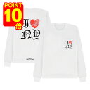【スーパーセール】【ポイント10倍】CHROME HEARTS LONG TEE クロムハーツ ロンT メンズ 長袖 カットソー ホワイト ロング スリーブ S M L XL XXL ラージ サイズ プリント I LOVE NY Central Cee セントラルシー ストリート オンライン