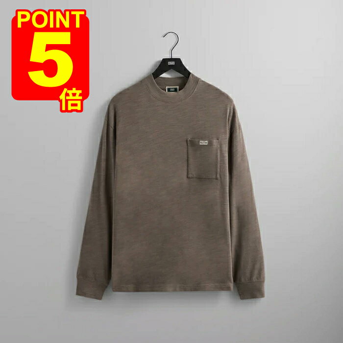 ڥݥ5ܡKITH 21SS  L/S Mock Neck Pocket Tee åͥå ݥå 󥰥꡼T ...