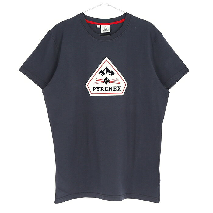 【最短即日発送】 PYRENEX T-SHIRT ピレネックス Tシャツ メンズ ネイビー ブルー レッド ホワイト S M L XL ラージサイズ オンライン massimo-store-10017083 マッシモ オフィシャルストア サンプル画像2
