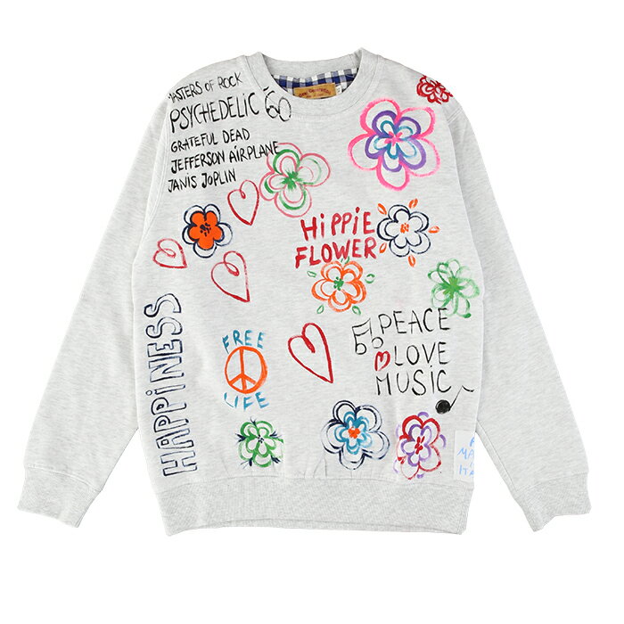 Beat Generation ビートジェネレーション トレーナー ユニセックス ライトグレー 芸能人 愛用 雑誌掲載..