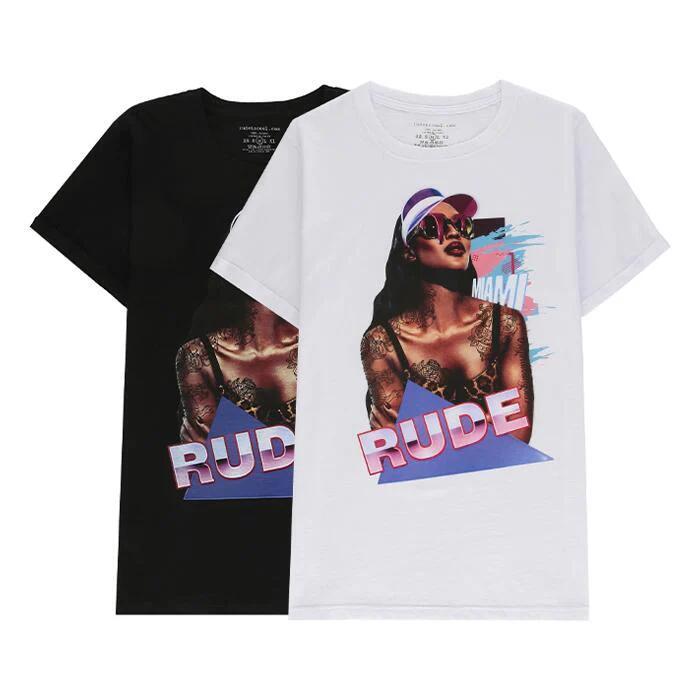 Rude ルード レディース 半袖 プリント Tシャツ Pin Up rlt-pin- 楽天市場】Rude(トップス|レディースファッション)の通販