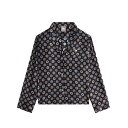【サマーセール対象商品】Kith 22SS Women Amalia Silk Blouse アマリア シルク ブラウス ネイビー khw030126-432 ...