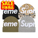 【サマーセール対象商品】SUPREME BIG LOGO BEANIE シュプリーム ビッグ ロゴ ビーニー メンズ ブラック グレー オリーブ タン 帽子 ニ...
