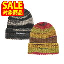 【サマーセール対象商品】SUPREM SPACE DYE STRIPE BEANIE シュプリーム スペース ダイ ストライプ ビーニー ユニセックス イエロー...