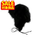 【サマーセール対象商品】Blugirl ブルーガール ファーキャップ ユニセックス ブラック 贈り物 ギフト プレゼント オンライン
