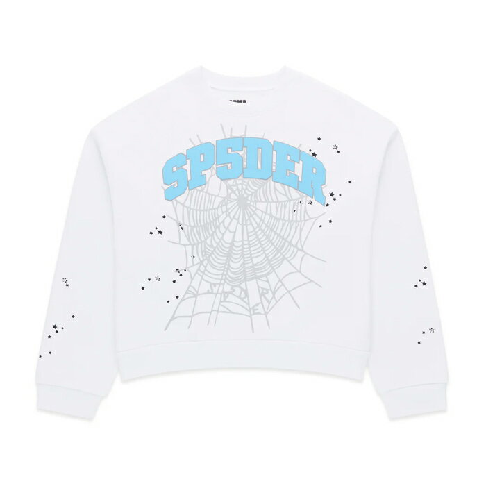 Rakuten - 【最短即日発送】 SP5DER VARSITY WEB CREWNECK スパイダー ヴァーシティー ウェブ クルー ネック スウェット 長袖 トレーナー YOUNG THUG ストリート メンズ ホワイト XS S M L サイズ オンライン