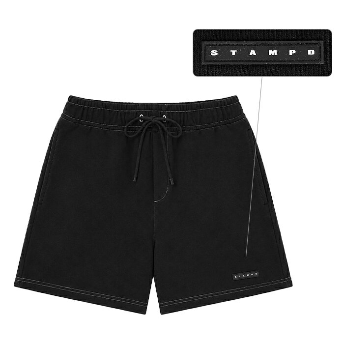 Rakuten - 【最短即日発送】 STAMPD S26 CORE SWEATSHORTT スタンプド S26 コア スウェット ショーツ 半ズボン 半パン ハーフ パンツ ストリート メンズ ブラック XS S M L サイズ オンライン