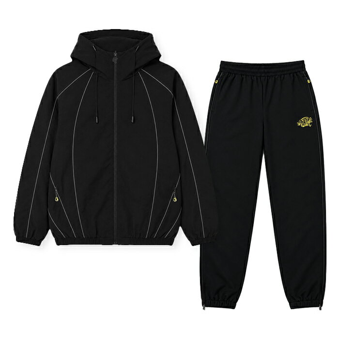 Rakuten - 【最短即日発送】 SYNA WORLD VENOM TRACKSUIT ヴェノム トラック スーツ セットアップ フード ジャケット パンツ ロゴ フルジップ Central Cee ストリート メンズ ブラック XS S M サイズ オンライン