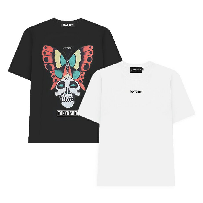 Rakuten - 【最短即日発送】 TOKYO SHIT ED MOTH SS TEE トウキョウシット ED モス SS Tシャツ 半袖 カットソー ストリート プリント ロゴ 刺繍 ラバータグ メンズ ホワイト ブラック S M L XL ラージ サイズ オンライン