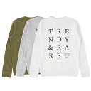 【サマーセール対象商品】TRENDY & RARE TRAINER トレンディ & レア トレーナー イタリア 長袖 マーク パロディ メンズ グレー カーキ ホワイト XS S サイズ オンライン
