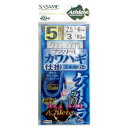 ささめ針 アスリートカワハギ ケイムラ 3本鈎 D-415 針5号-ハリス2.5号 ケイムラ【ゆうパケット】