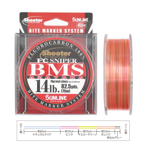 サンライン シューター・FC スナイパー BMS AZAYAKA 75m 14lb