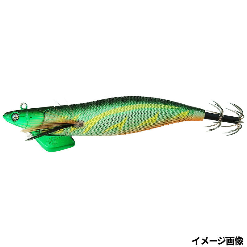 乐天商城 - クレイジーオーシャン エギ ティップランナー 3.5号 #15 グリーン/グリーン【ゆうパケット】