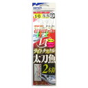 オーナー ライトタックル太刀魚2本 針1/0号-ハリス5号【ゆうパケット】