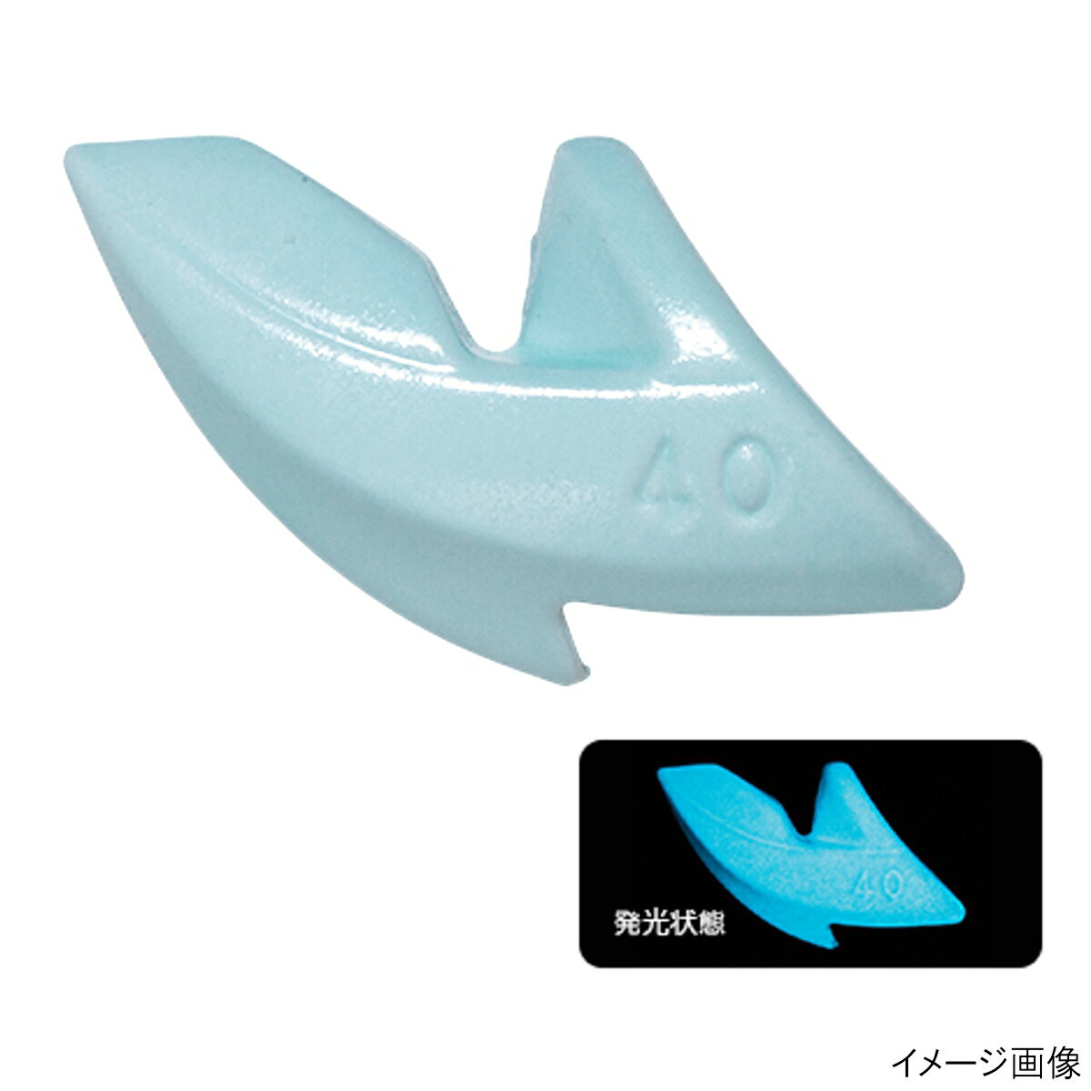 デュエル パタパタシンカー 40g BL(ブルー夜光)