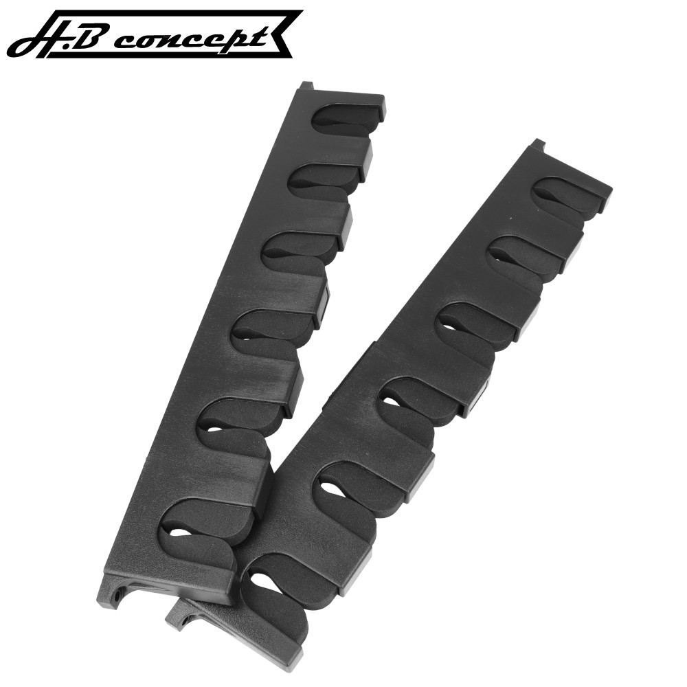 H.B コンセプト 壁掛けロッドスタンド ヨコ式 ブラック【同梱不可】