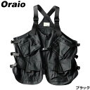 ウェア Oraio(オライオ) フィッシングベスト L ブラック