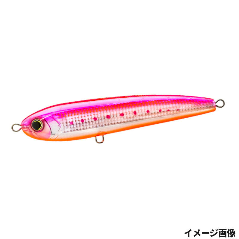 ●掲載商品は複数サイトおよび実店舗で併売しています。ご注文タイミングにより欠品し、お取り寄せにお時間を頂く場合やお手配が出来ずにやむを得ずキャンセルさせて頂く場合がございます。●商品画像は代表画像です。仕様変更により商品スペックやパッケージなど変更となる場合がございます。仕様変更に伴う返品、商品交換の際の往復送料はお客様ご負担となります。●店舗都合・お客様都合に依らずご注文内容の修正やキャンセルを行った際に在庫なしとなる場合やポイント、クーポンなど各種キャンペーンが適用外となる場合がございます。大変恐縮ながらこのような場合でも補填などは出来かねますのでご了承下さい。【デュエル/DUEL】爆発的飛距離とラトルサウンドで誰よりも広い範囲を攻略!!200mmはサンマ、トビウオ、ペンペンシイラなど、ビッグベイトを追い回す高活性の大型青物やマグロに最適!![HARDCORE BULLET DIVE(F)]■爆発的な飛距離を生み出す、次世代重心移動システム「MAG BULLET(マグネットバレットウェイトトランスファーシステム)International Patent」搭載■ワンノックのラトルサウンドで集魚効果アップ■水押しが強いスイミング系ウォブリングアクション【5.HPI ピンクイワシ】ランガン時のパイロットカラークリアウォーターのリアクション狙いに高い実績を持つカラー。デイゲームのランガン等、スピーディーな釣りに向いています。磯、サーフ、オフショアでの使用も効果的。※140mm / 170mmはフック・リング込みの重量、200mmはフック無し・リング込みの重量です。カラー:5.HPI ピンクイワシサイズ:200mm全長:200mm自重:85gタイプ:フローティングリング:#9(POWER)飛距離:MAX 80m200mm推奨フック:(トリプルフック)太軸#4/0、(シングルフック)7〜10g、(推奨フック装着総重量)約105g釣り方、フィールド:ソルトルアー（オフショア）代表対象魚:マグロ（鮪）代表対象魚（詳細）:大型青物≪関連商品≫1.HBPC ブルピンキャンディー 140mm2.HIW イワシ 140mm3.HKVK ケイムラカタクチ 140mm4.HLCL グローベリーチャート 140mm5.HPI ピンクイワシ 140mm6.HSBL シルエットブラック 140mm7.HSO ショッキングオレンジ 140mm8.HSTI ストライクイワシ 140mm9.HTMF クリアーフラッシュ 140mm10.TM クリアー 140mm1.HBPC ブルピンキャンディー 170mm2.HIW イワシ 170mm3.HKVK ケイムラカタクチ 170mm4.HLCL グローベリーチャート 170mm5.HPI ピンクイワシ 170mm6.HSBL シルエットブラック 170mm7.HSO ショッキングオレンジ 170mm8.HSTI ストライクイワシ 170mm9.HTMF クリアーフラッシュ 170mm10.TM クリアー 170mm1.HBPC ブルピンキャンディー 200mm2.HIW イワシ 200mm3.HKVK ケイムラカタクチ 200mm4.HLCL グローベリーチャート 200mm5.HPI ピンクイワシ 200mm6.HSBL シルエットブラック 200mm7.HSO ショッキングオレンジ 200mm8.HSTI ストライクイワシ 200mm9.HTMF クリアーフラッシュ 200mm10.TM クリアー 200mm MST-16-06-02 BC-260010 ハードコア