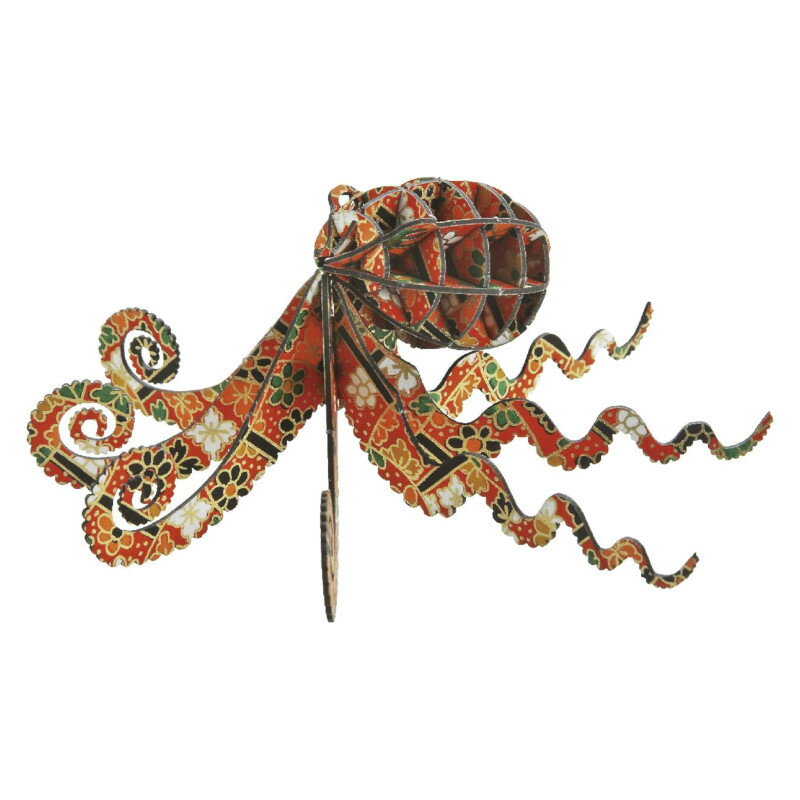 パズミー [越前和紙]タコ 3D立体ペーパーパズル【ゆうパケット】