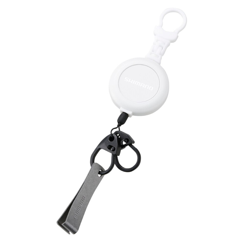 シマノ フックリールCR ラインカッター付 オールホワイト PI-042R【ゆうパケット】