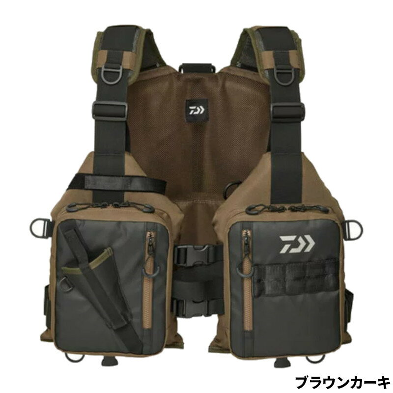 ダイワ ライフジャケット DF-6425 ライトフロートゲームベスト フリー ブラウンカーキ