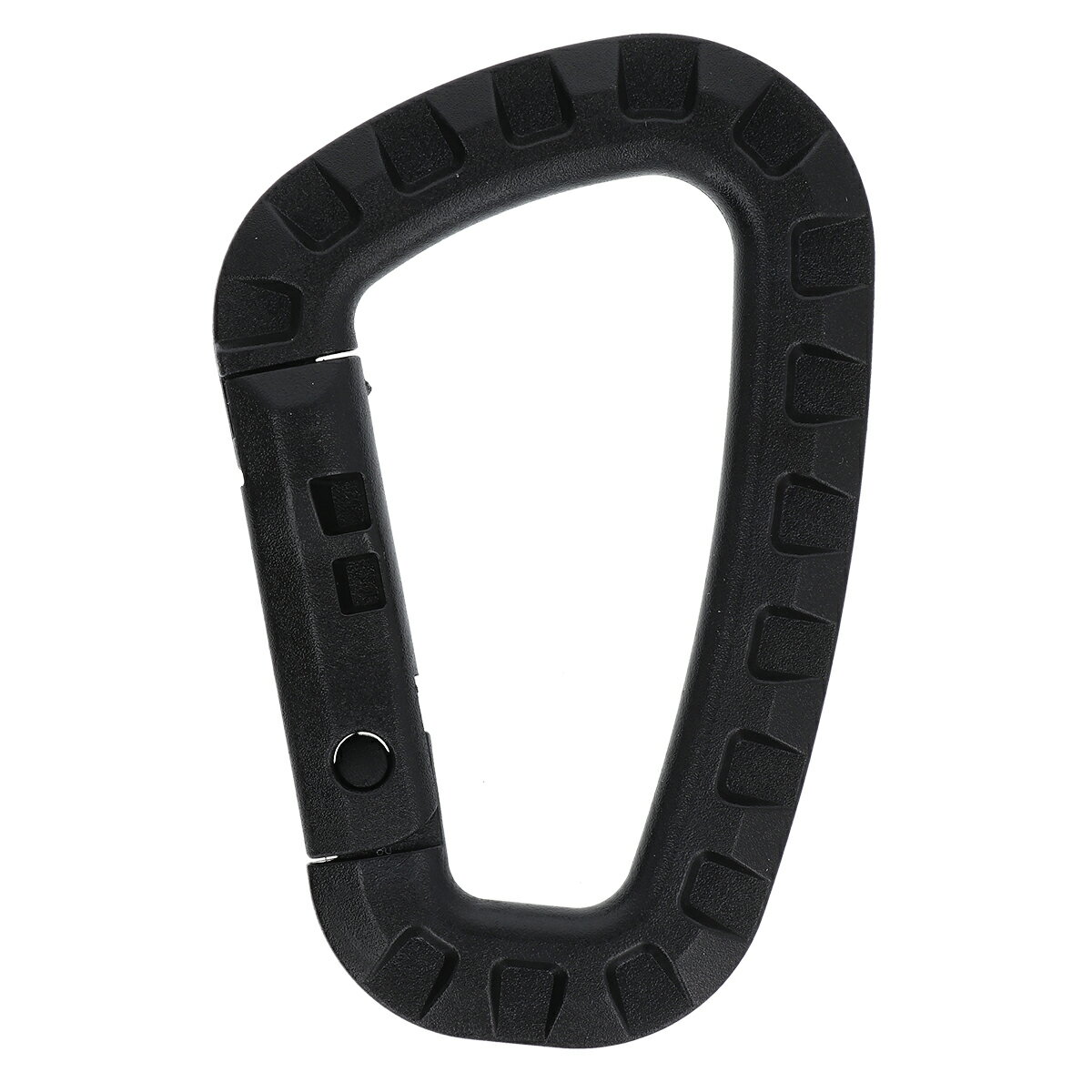 プラスチックミリタリーカラビナ ブラック【ゆうパケット】