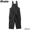 ウェア Oraio(オライオ) 2.5層 ウォータープルーフ バルーンサロペットパンツ M ブラック