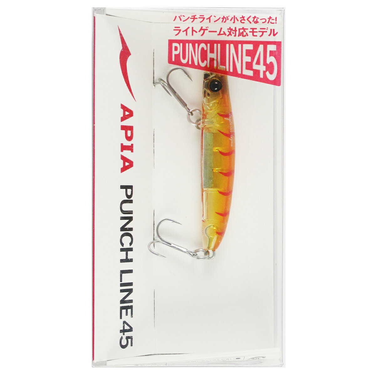ルアー パンチライン 45 #08 クリアシュリンプ【ゆうパケット】