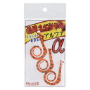 松岡スペシャル 鯛ラバ用ネクタイ α(アルファ) ゼブラ濃いオレンジゴールドラメ【ゆうパケット】