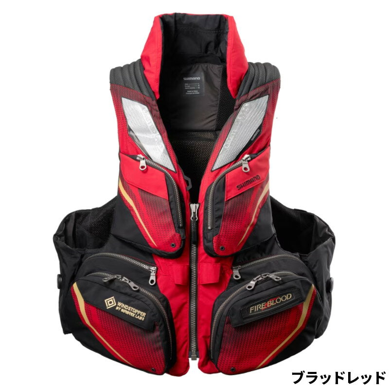 シマノ ライフジャケット フローティングベスト リミテッドプロ 枕付 L ブラッドレッド VF-130Y