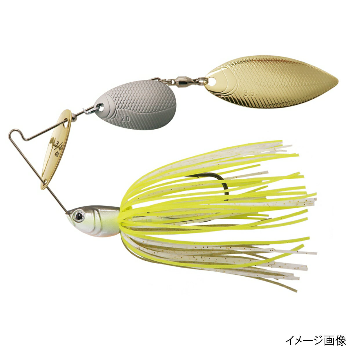 ボトムアップ スピナーベイト ビーブル 3/8oz TW S402 ホワイトチャート【ゆうパケット】