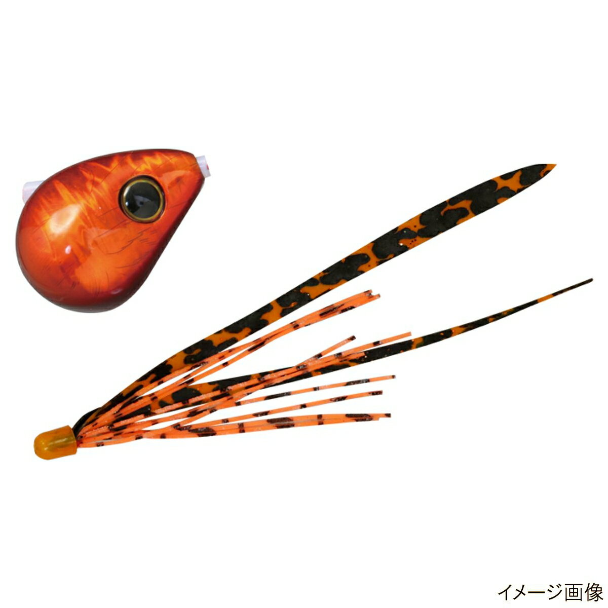 乐天商城 - ジャッカル タイラバ 爆流 鉛式ビンビン玉スライド 250g レッドオレンジ/シマオレT+