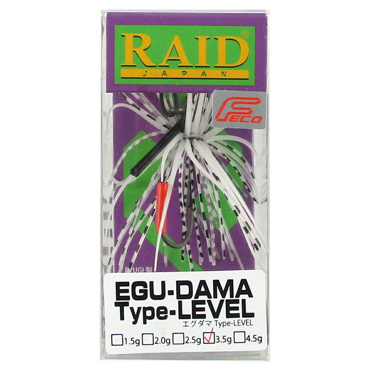 レイドジャパン ラバージグ EGU-DAMA Type-LEVEL 3.5g 008.スモーキーパール