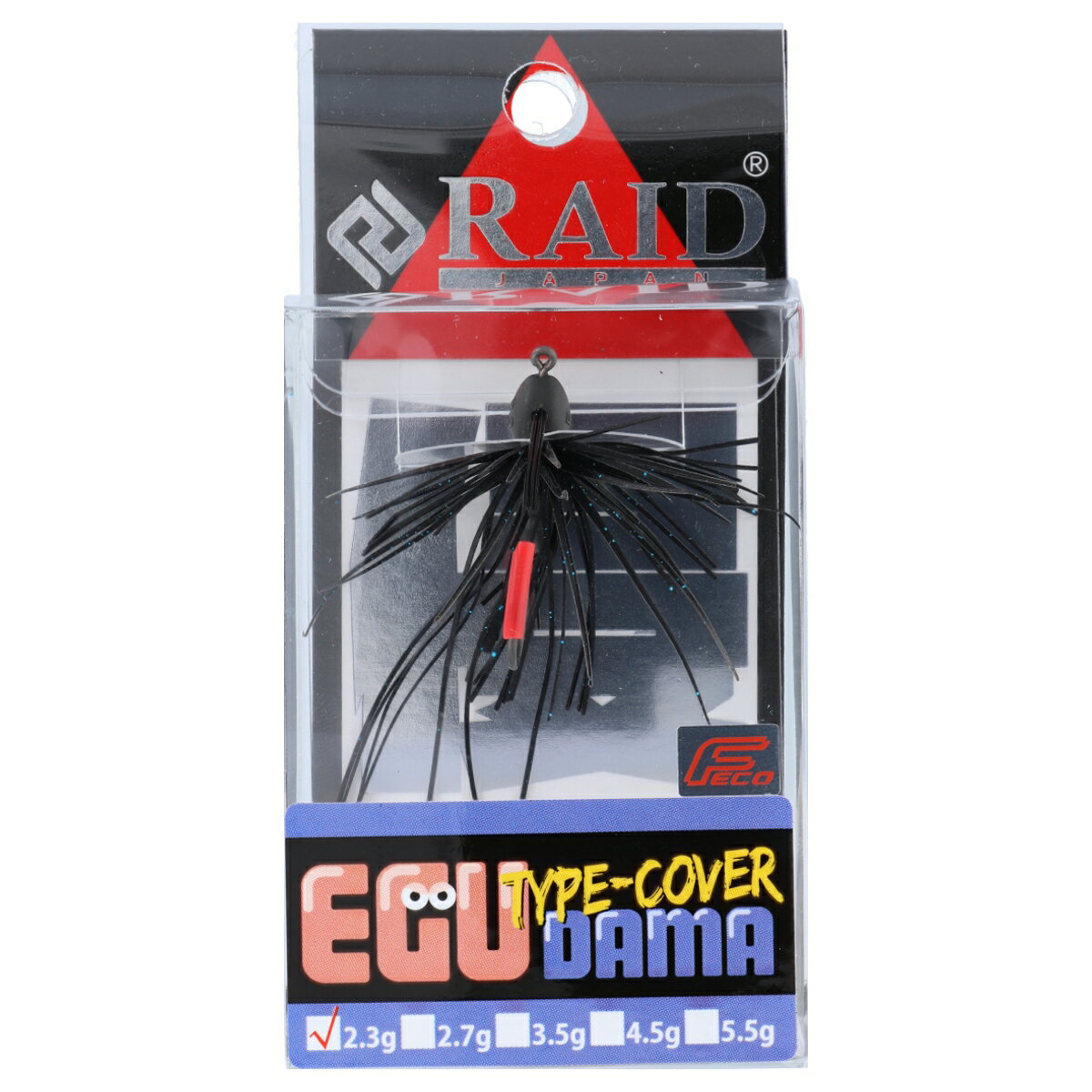 レイドジャパン ラバージグ EGU-DAMA Type-COVER 2.3g 002.ブラック/ブルーFLK.