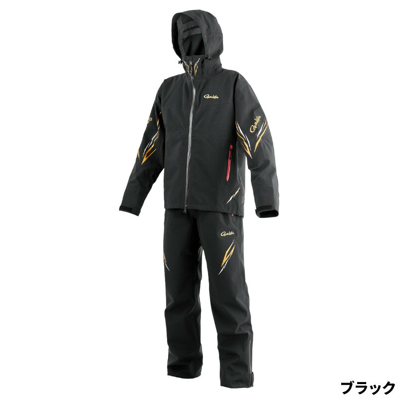 がまかつ ウェア アルテマシールドプロ レインスーツ M ブラック GM3785